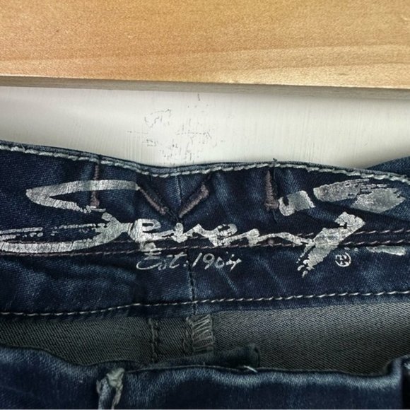 SEVEN7 Rocker Slim Bootcut Embellished Jeans 14 - Picture 7 of 12